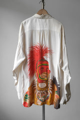 BRATBYS’ Vintage Rayon Print Shirt 歐洲古著 印第安原住民印花人造絲襯衫