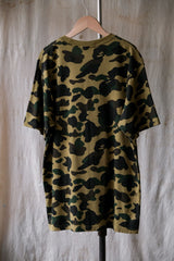 A Bathing Ape BAPE 1st Camo College Tee classic ape camouflage short kick made in Japan