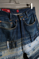 Remake Vintage Multi Patchwork Denim Jeans 古著重製系列 多重拼接闊腿牛仔褲