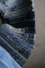 Remake Vintage Multi Patchwork Denim Jeans 古著重製系列 多重拼接闊腿牛仔褲