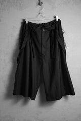 GROUND Y ヨウジヤマモト 19A/W ギャバジン サスペンダー クロップドパンツ