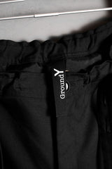 GROUND Y ヨウジヤマモト 19A/W ギャバジン サスペンダー クロップドパンツ