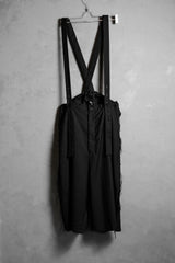 GROUND Y ヨウジヤマモト 19A/W ギャバジン サスペンダー クロップドパンツ