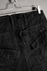 LE CASUAL DE Marithe Francois Girbaud 2000年代のチェック柄バックルバックパンツ フランスのデザイナーブランドのチェック柄パンツ