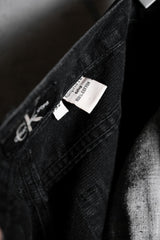 カルバン・クライン ジーンズ ヴィンテージ ブラック デニム ブーツカット ジーンズ