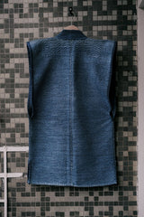 Vintage Japanese Indigo Dyed Noragi Sashiko jacket 古布藍染刺子背心