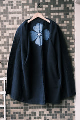 Vintage Indigo Dyed Seal Hanten 古布 筒描 半纏