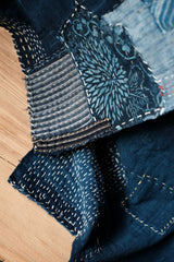Japanese Multi-Panel Sashiko Vintage Boro Fabric 多重拼接刺子繡古布