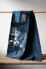 Japanese Multi-Panel Sashiko Vintage Boro Fabric 多重拼接刺子繡古布