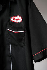 1970年代「キング・ルイ」ポリエステル/コットン刺繍ボウリングシャツ 70年代ヴィンテージボウリングシャツ刺繍