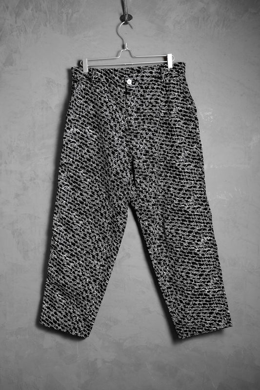 WKND Bricks Print Loosies Skateboard Pants Los Angeles skateboard brand all-over print skateboard wide pants