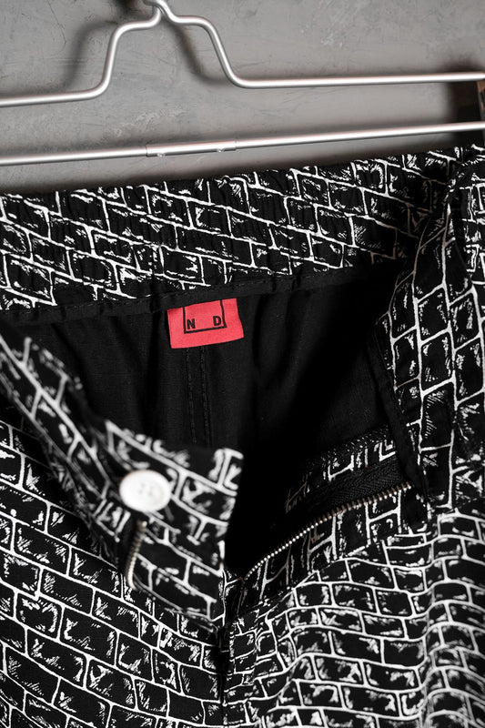 WKND Bricks Print Loosies Skateboard Pants Los Angeles skateboard brand all-over print skateboard wide pants