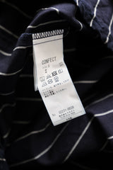 CONFECT nest Robe Cotton Linen Indigo Striped Weather Cloth Shirt Japanese designer brand indigo dyed cotton and linen striped shirt