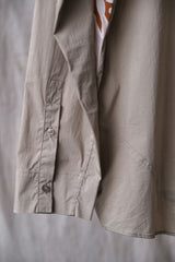 CIVIDINI Stitch Panel Shirt Italian brand different material stitching shirt made in Italy