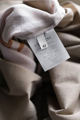 CIVIDINI Stitch Panel Shirt Italian brand different material stitching shirt made in Italy