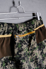 Mountain Martial Arts MMA 19S/S 7ポケット ランショーツ。デジタルカモフラージュ柄の日本製アウトドアトレイルランニングショーツです。
