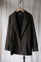 Reformation Twist Blazer Jacket American eco-friendly fashion designer brand recycled wool remade blazer Made in the United States