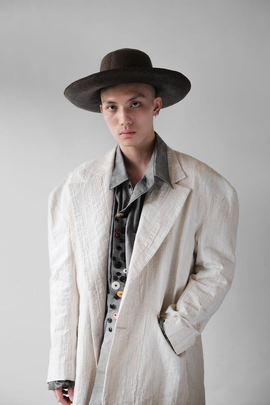 CHIAHUNG SU Oversized Jacquard Blazer Jacket Taiwan artisan designer brand oversized jacquard suit jacket