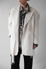 CHIAHUNG SU オーバーサイズ ジャカード ブレザー ジャケット 台湾の職人デザイナーブランド オーバーサイズ ジャカード スーツ ジャケット