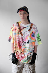 Hand Painted Tee 滿版塗鴉噴漆短T