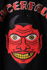 インターフェース刺繍レザーベースボールジャケット日本ブランドレザースリーブベースボールジャケット