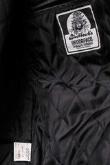 インターフェース刺繍レザーベースボールジャケット日本ブランドレザースリーブベースボールジャケット