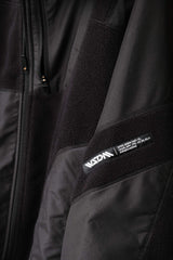 WISDOM 22AW Hollow-Fleece Splice Outer - Black 台灣機能設計師品牌 刷毛拼接立領外套