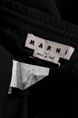 Marni 17A/W Wool Drawstring Trousers Italian designer brand wool drawstring discount wide pants made in Italy