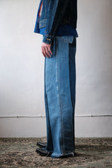 Ban Restructure Colorblock Wide-Leg Jeans (G)