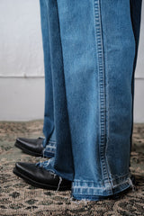 Ban Restructure Colorblock Wide-Leg Jeans (G)