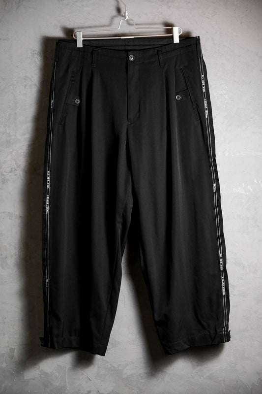 Yohji Yamamoto Pour Homme 20A/W Wool Side Fabric Edges Pants 山本耀司 羊毛側邊條寬褲