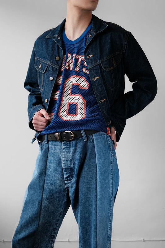 Ban Restructure Colorblock Wide-Leg Jeans (B)