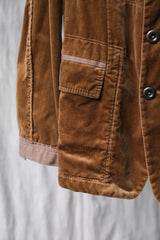 Marithe Francois Girbaud 2000's Velvet Blazer French designer brand velvet patchwork suit jacket