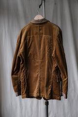 Marithe Francois Girbaud 2000's Velvet Blazer French designer brand velvet patchwork suit jacket