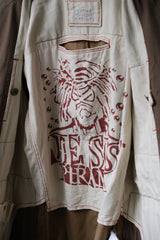 Marithe Francois Girbaud 2000's Velvet Blazer French designer brand velvet patchwork suit jacket