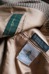 "Austin Reed" Houndstooth Wool Blazer American custom wool houndstooth suit jacket