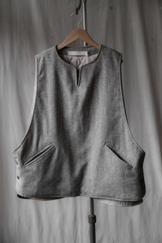 ASEEDONCLOUD Hiraeth Waistcoat 日本設計師品牌 羊毛人字紋馬甲背心