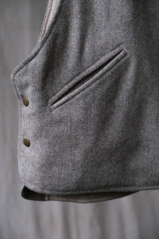 ASEEDONCLOUD Hiraeth Waistcoat 日本設計師品牌 羊毛人字紋馬甲背心