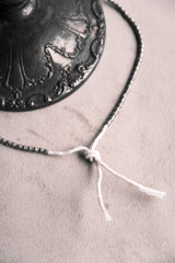 彫刻されたシルバービーズ999ネックレス