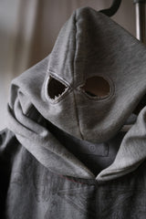 OVKLAB 17A/W Tattoo Print Denim Hooded Pullover Taiwan street brand sketch tattoo print stone washed denim hooded pullover