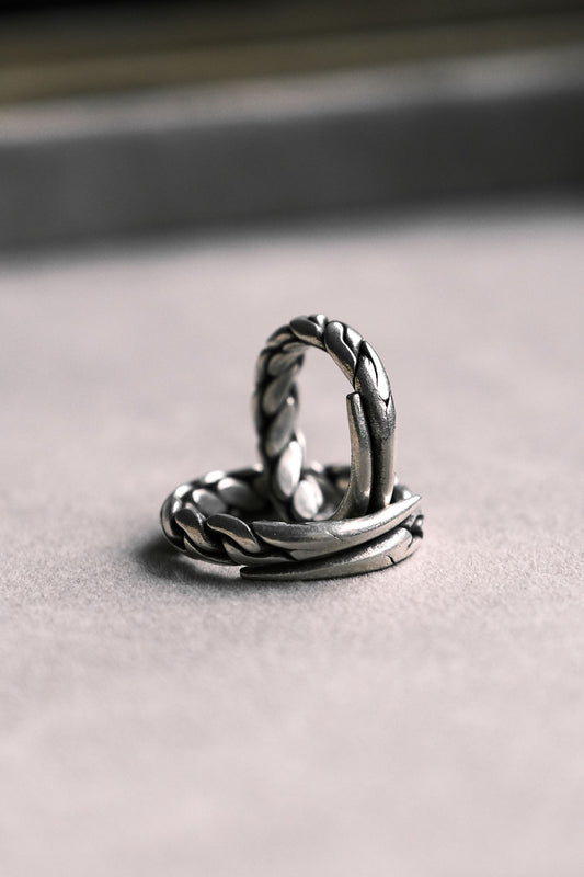 Chain sterling silver 999 ring