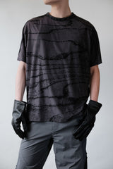 SOMEWHERE OUTSIDE HIKING COMPANY (SOHC) オーククロスセクショングラフィックTシャツ 韓国アウトドア機能性ブランド 木目プリント 通気性 半袖