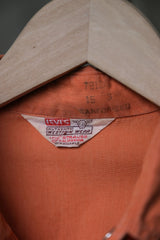 1950's Levi's Western Wear Embroidered Shirt 50's Vintage Embroidered Western Shirt (Special Pocket)