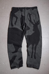 エンジニアードガーメンツ ベンソンパンツ アニマルウールジャカード 日本のデザイナーブランド アニマルプリント ウールパンツ アメリカ製