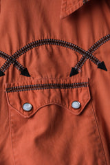 1950's Levi's Western Wear Embroidered Shirt 50's Vintage Embroidered Western Shirt (Special Pocket)