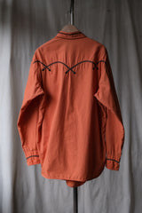 1950's Levi's Western Wear Embroidered Shirt 50's Vintage Embroidered Western Shirt (Special Pocket)