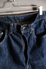 Levi's 1970's Vintage 517 Orange Tab Bootcut Denim Jeans 42Talon Zipper Original Vintage Orange Tab Dark Denim Bootcut Pants