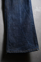 Levi's 1970's Vintage 517 Orange Tab Bootcut Denim Jeans 42Talon Zipper Original Vintage Orange Tab Dark Denim Bootcut Pants