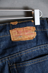 Levi's 1970's Vintage 517 Orange Tab Bootcut Denim Jeans 42Talon Zipper Original Vintage Orange Tab Dark Denim Bootcut Pants