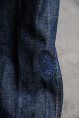 Levi's 1970's Vintage 517 Orange Tab Bootcut Denim Jeans 42Talon Zipper Original Vintage Orange Tab Dark Denim Bootcut Pants